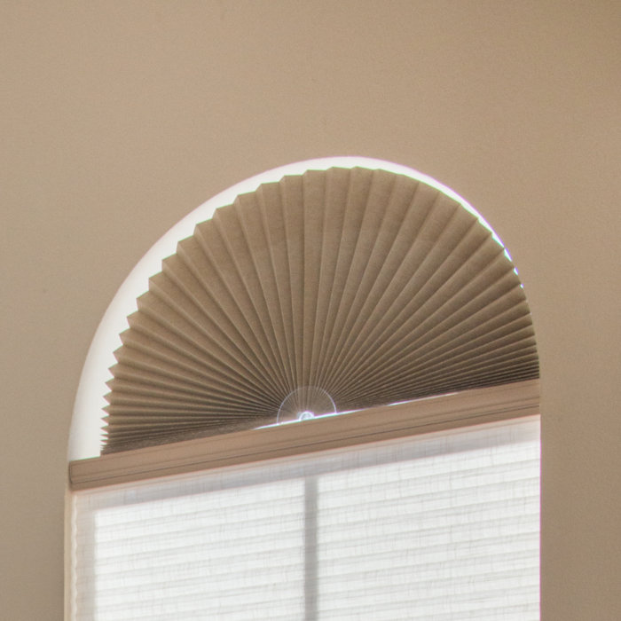 Charlton Home Light Fabric Room Darkening Arch Shade & Reviews Wayfair